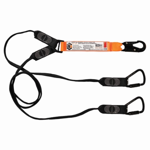 LINQ WEBBING LANYARD DBL LEG 1 X SNAP HOOK 2 X T.A KARABINER 